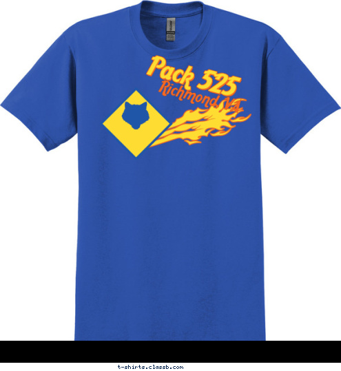 Richmond, VA Pack 525 T-shirt Design 