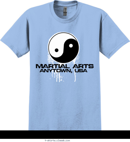 ANYTOWN, USA MARTIAL ARTS T-shirt Design 