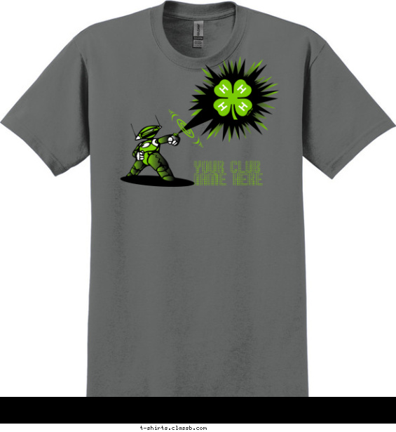 Robot 4-H Club Shirt T-shirt Design
