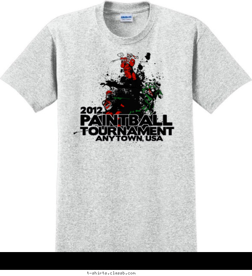 2012 ANYTOWN, USA TOURNAMENT PAINTBALL T-shirt Design SP1213