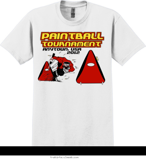 2012 ANYTOWN, USA TOURNAMENT PAINTBALL T-shirt Design SP1214