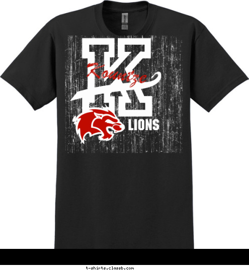 LIONS LIONS Kountze LIONS K T-shirt Design 