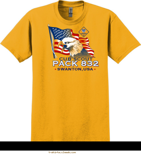 CUB SCOUT PACK 832 SWANTON,USA T-shirt Design 