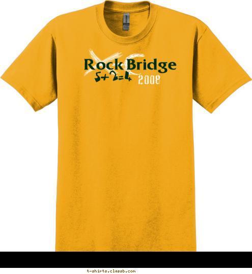 CROSS COUNTRY Rock Bridge 2008 5+2=4 T-shirt Design 