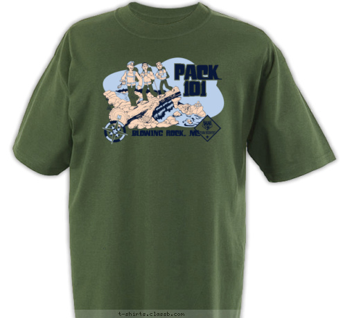 BLOWING ROCK, NC 101
 PACK
 T-shirt Design 