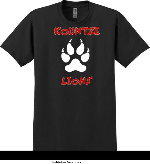 KOUNTZE KOUNTZE KOUNTZE LIONS T-shirt Design 