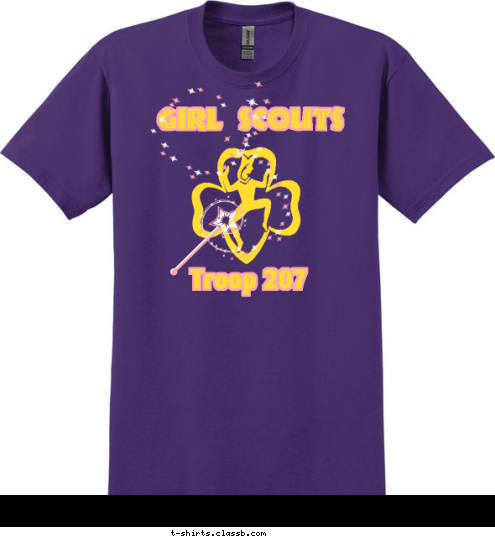 Troop 207 Troop 207 GIRL SCOUTS T-shirt Design 