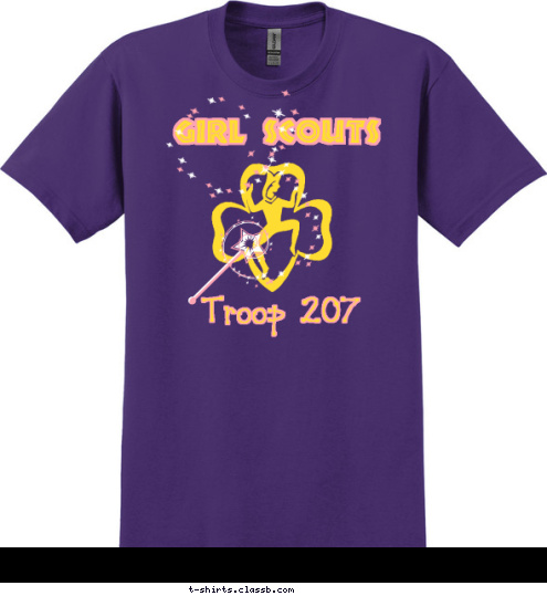 Troop 207 GIRL SCOUTS T-shirt Design 