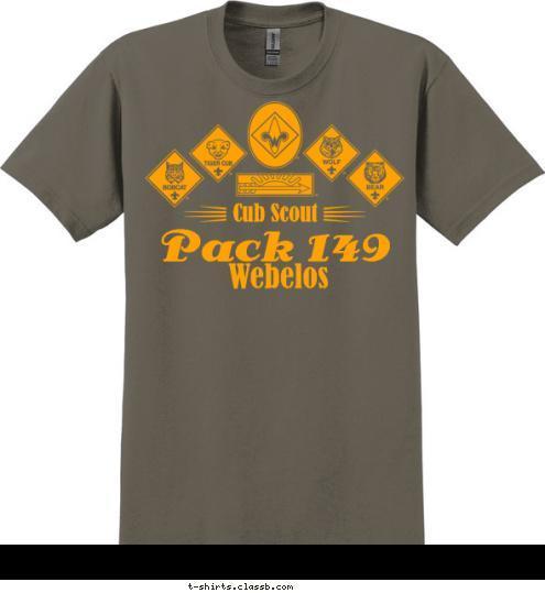 Webelos Pack 149 Cub Scout  T-shirt Design 