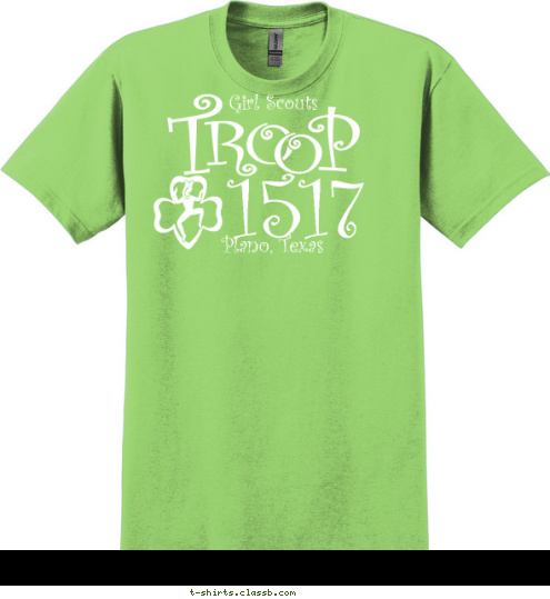 Plano, Texas Girl Scouts 1517 T-shirt Design 