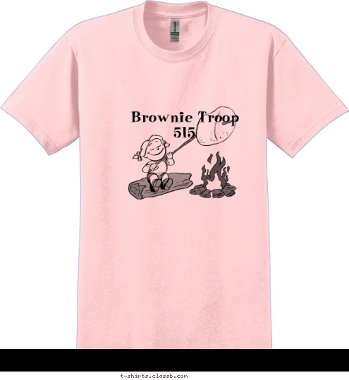 Brownie Troop 
515 T-shirt Design 