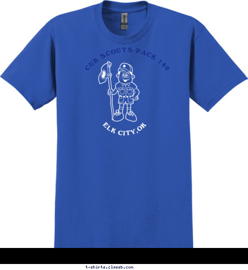 CUB SCOUTS PACK 140 ELK CITY,OK T-shirt Design 