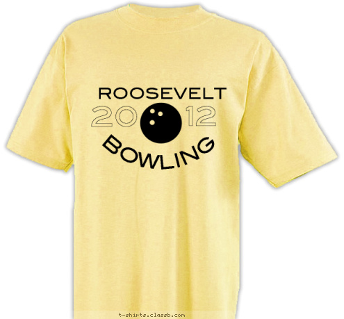 12 20 BOWLING ROOSEVELT T-shirt Design sp1500