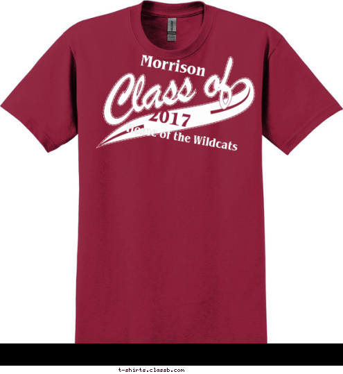  2017 Home of the Wildcats  Morrison T-shirt Design 