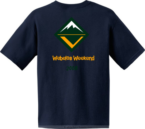 58 Webelos Weekend 2008 Leeper,PA 58 PACK T-shirt Design 