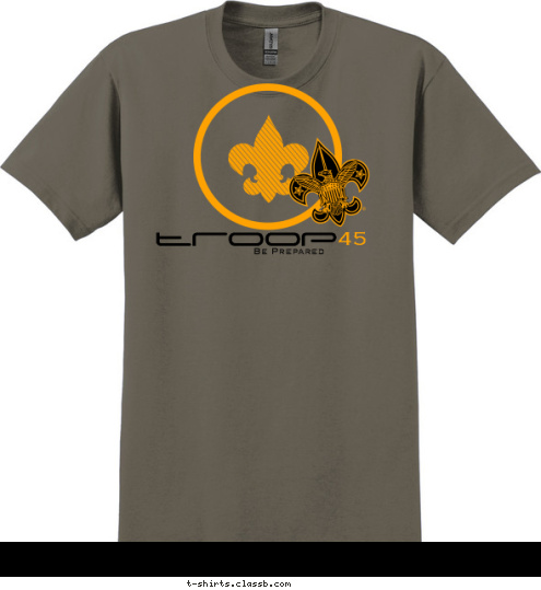 Little Elm 45 troop  Be Prepared T-shirt Design 