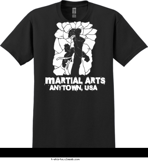 ANYTOWN, USA MARTIAL ARTS T-shirt Design 