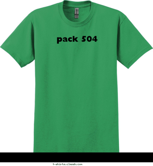 pack 504 T-shirt Design 