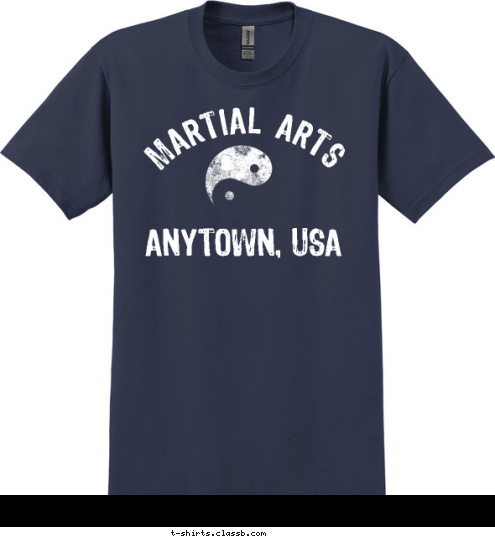 ANYTOWN, USA MARTIAL ARTS T-shirt Design SP1651