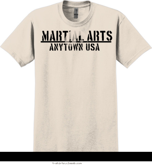 ANYTOWN, USA MARTIAL ARTS T-shirt Design SP1652