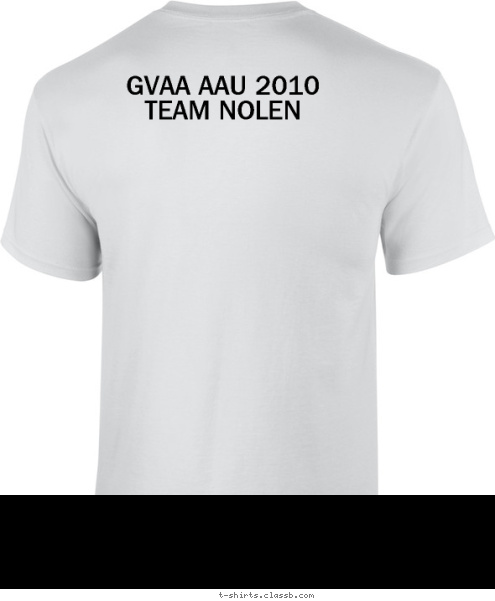 GVAA AAU 2010
TEAM NOLEN Lady Lions Basketball  T-shirt Design 