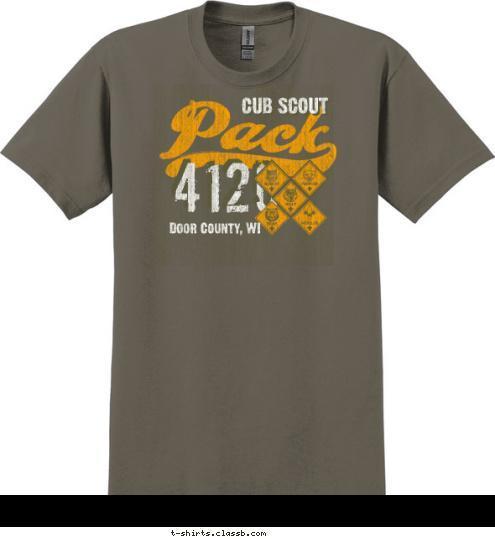 CUB SCOUT 4120 Door County, WI T-shirt Design 