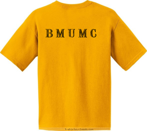 United Methodist Church Button Memorial  B M U M C  T-shirt Design 