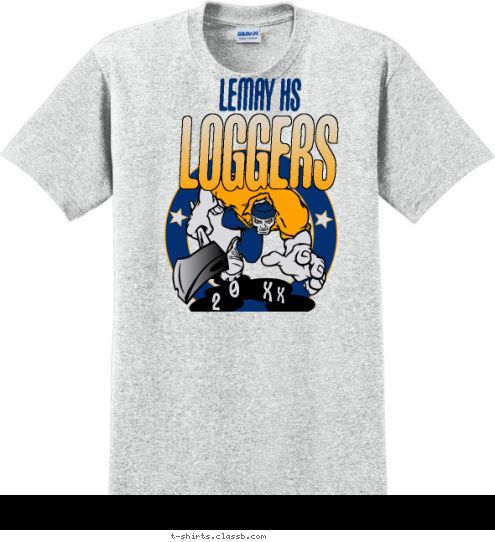 LOGGERS LOGGERS LOGGERS LOGGERS LEMAY HS LOGGERS 2 1 0 2 T-shirt Design SP110