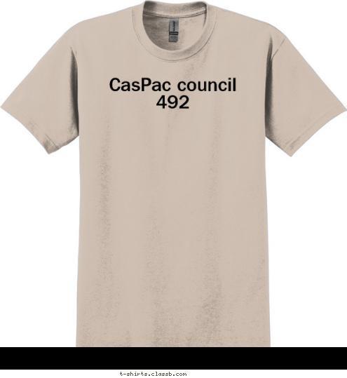 CasPac council 492 CasPac council 492 T-shirt Design 