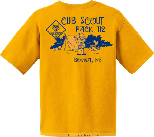 Bovina, MS PACK 112 CUB SCOUT T-shirt Design 