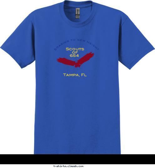 Scouts
   of   Soaring to new Height  654  Tampa, Fl T-shirt Design 