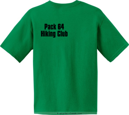 Pack 64 
Hiking Club T-shirt Design 