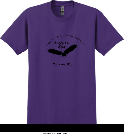  St. John Progressive MB Church   Scouts
   of   Soaring to new Height  654  Tampa, Fl T-shirt Design 