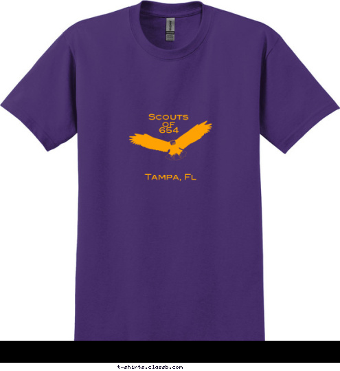 Scouts
   of   Soaring to new Height  654  Tampa, Fl T-shirt Design 