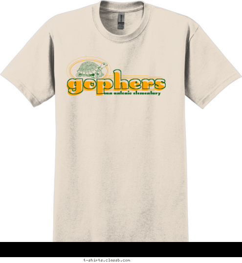 gophers gophers san antonio elementary T-shirt Design SP130 