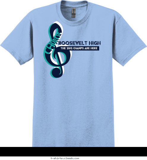 THE 2012 CHAMPS ARE HERE ROOSEVELT HIGH  T-shirt Design SP2016