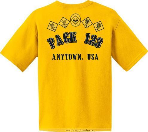 ESTABLISHED ANYTOWN, USA 1975 PACK 123 T-shirt Design 