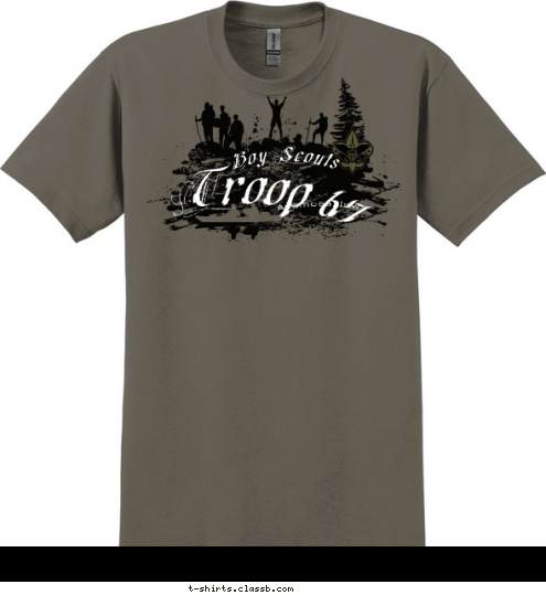 Anamosa, Iowa Troop 67 Boy Scouts T-shirt Design 