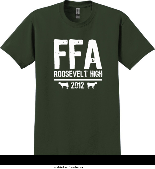 2012 ROOSEVELT HIGH FFA T-shirt Design SP1711