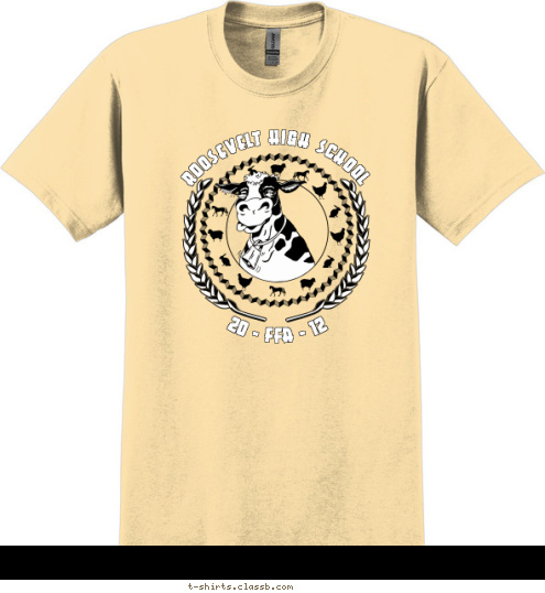 20 - ffa - 12 ROOSEVELT HIGH SCHOOL T-shirt Design SP1713