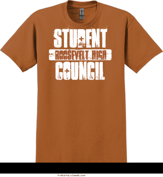 Student Council Distressed Shirt T-shirt Design