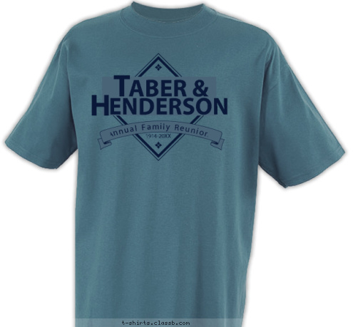 1914-2012 Annual Family Reunion T H ENDERSON ABER & T-shirt Design SP206