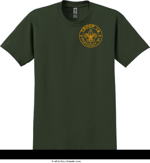 TROOP 18 Pawtucket, RI T-shirt Design 