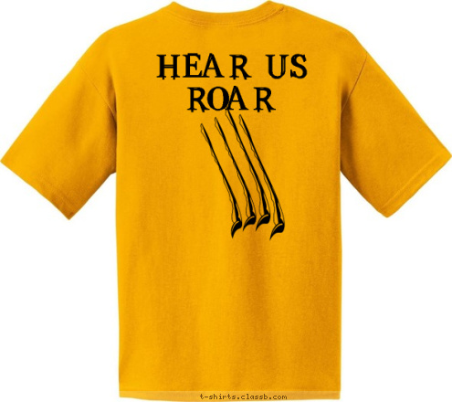 Hear Us ROAR  Warren Lane Lions T-shirt Design 