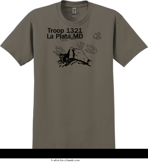 Your text here! Troop 1321
      La Plata,MD T-shirt Design 