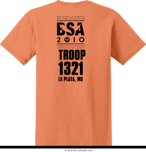 TROOP 1321 
LA PLATA, MD TROOP 1321 LA PLATA MD TROOP 1321 LA PLATA, MD T-shirt Design 