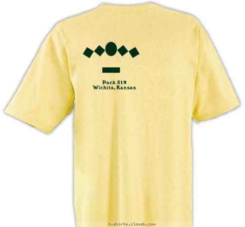     Pack 519
Wichita, Kansas Wichita, Kansas PACK 519 CUB SCOUTS T-shirt Design 