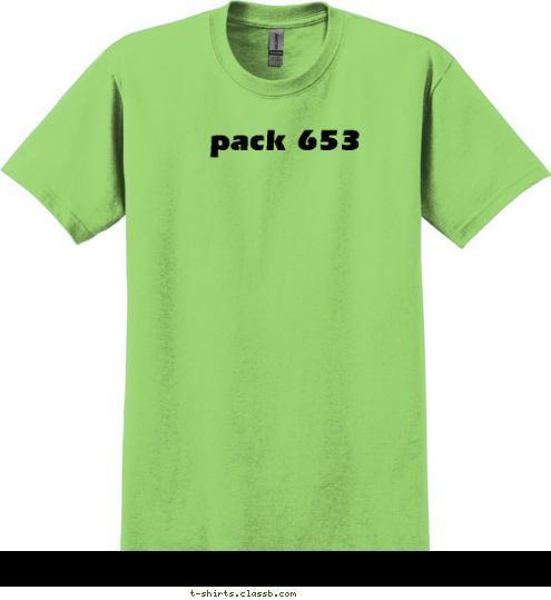 pack 653 T-shirt Design 