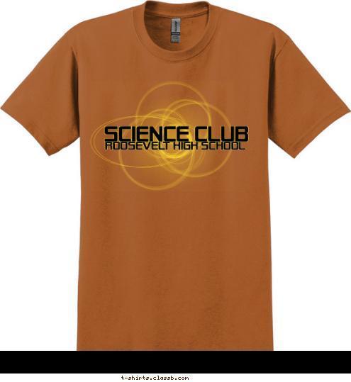 ROOSEVELT HIGH SCHOOL SCIENCE CLUB T-shirt Design SP1720