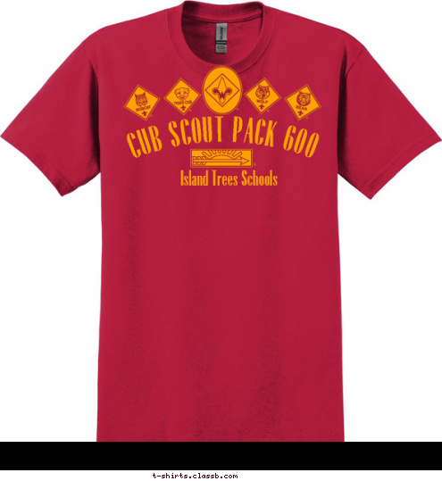 Island Trees Schools
 CUB SCOUT PACK 600 T-shirt Design 